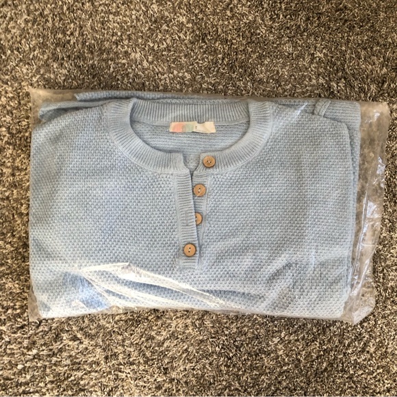 Free People Hailee Sweater Set - Soft Heather Blue - Picture 3 of 6
